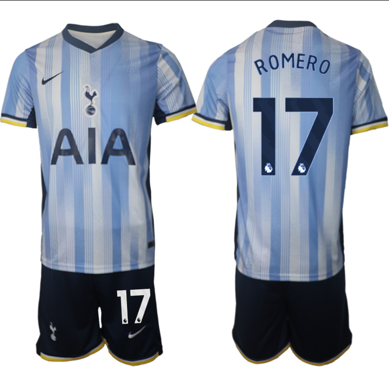 Men 2024-2025 Club Tottenham away Blue 17 Soccer Jersey